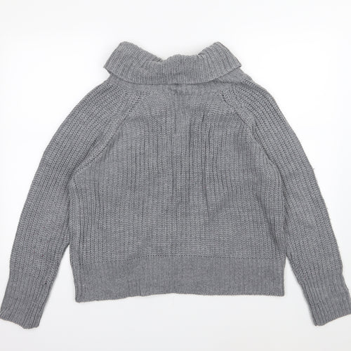 George Womens Grey  Knit Cardigan Jumper Size 16