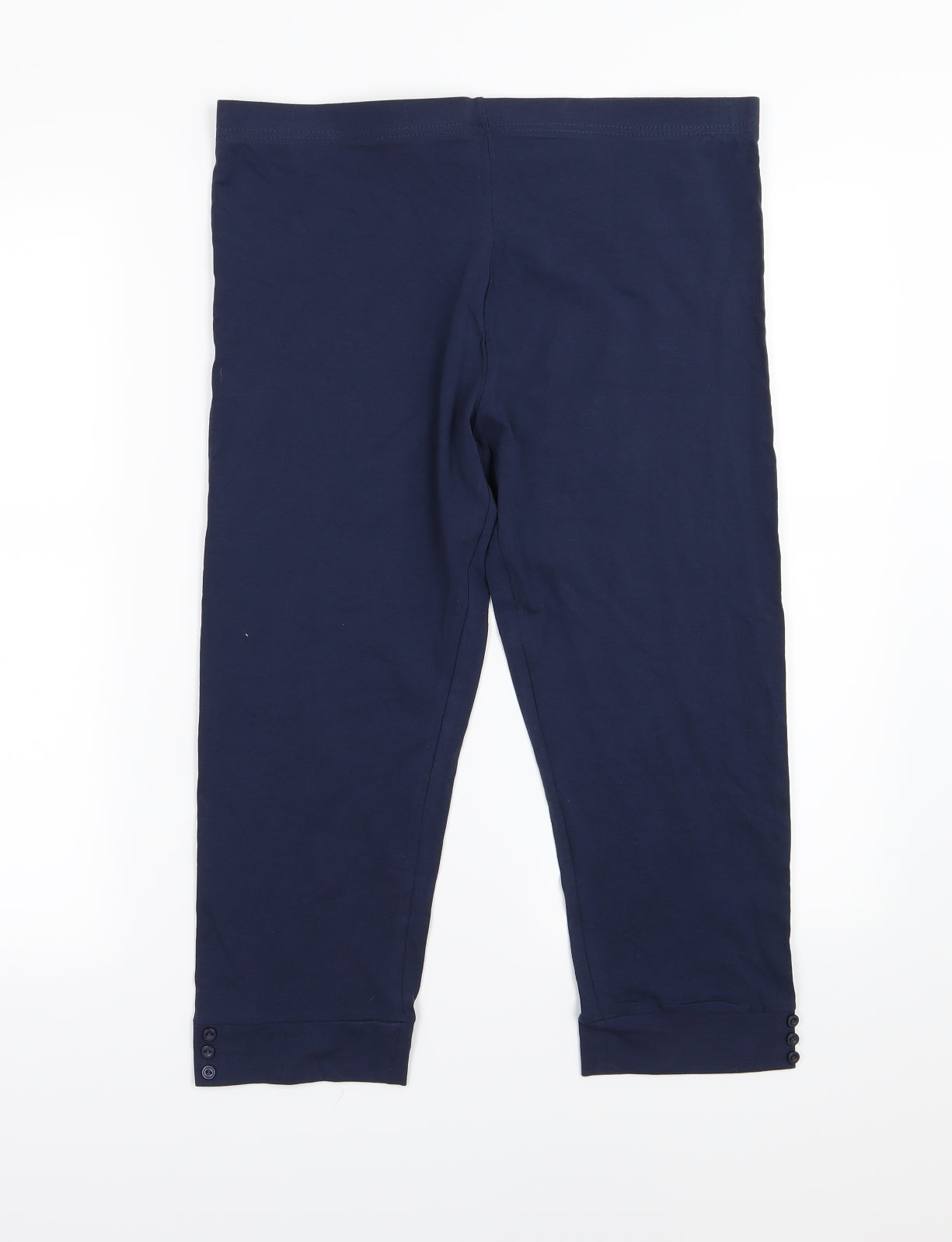 Originals Womens Blue  Jersey Cropped Leggings Size L L20 in