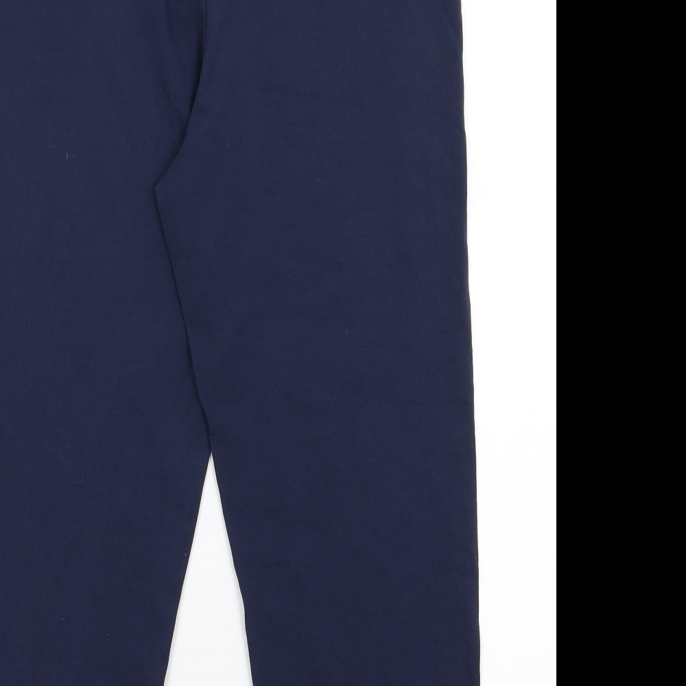 Originals Womens Blue  Jersey Cropped Leggings Size L L20 in