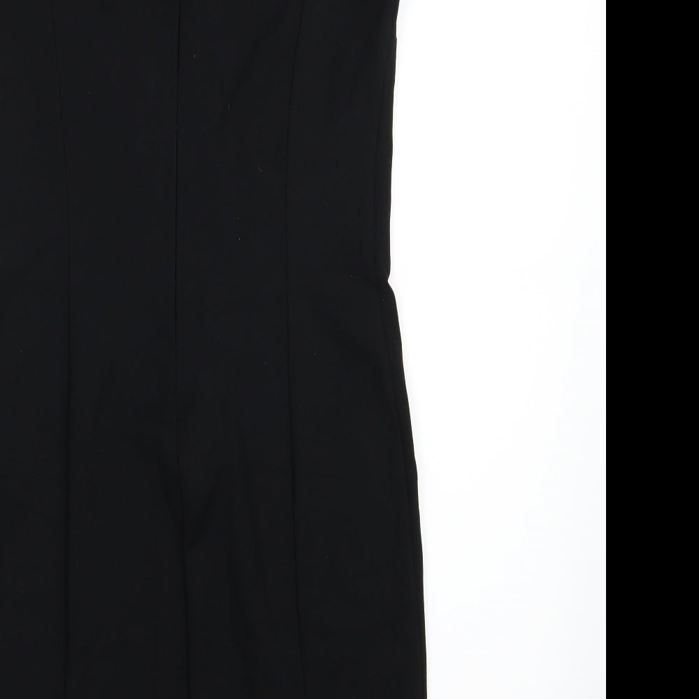 United Colors of Benetton Womens Black  Rayon Pencil Dress  Size M