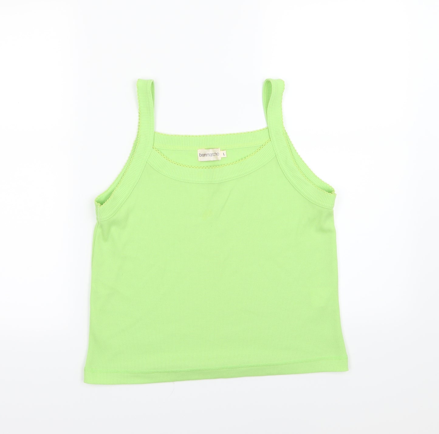 Bonmarché Womens Green  Jersey Basic Tank Size L