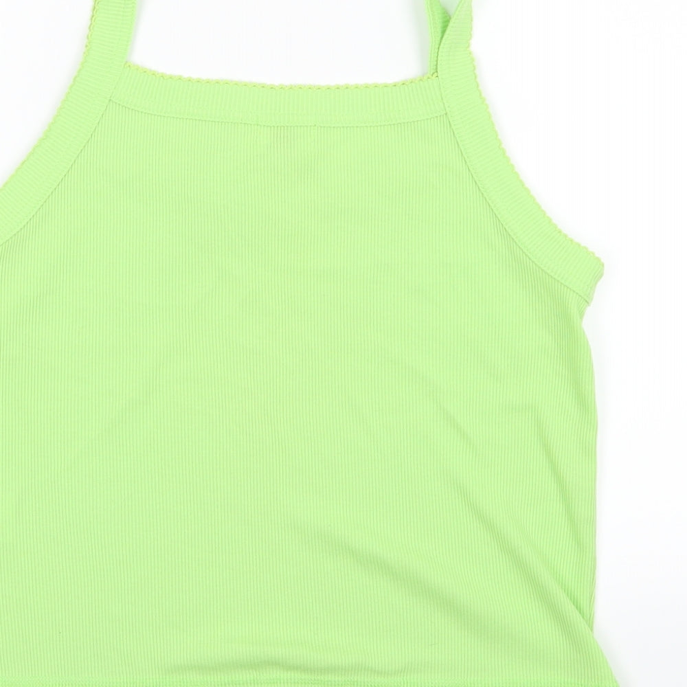 Bonmarché Womens Green  Jersey Basic Tank Size L