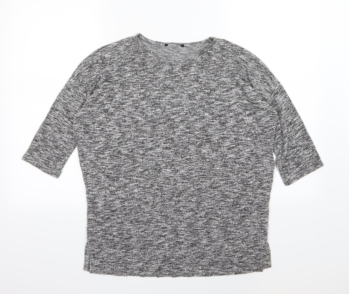 New Look Womens Grey  Knit Pullover Jumper Size S