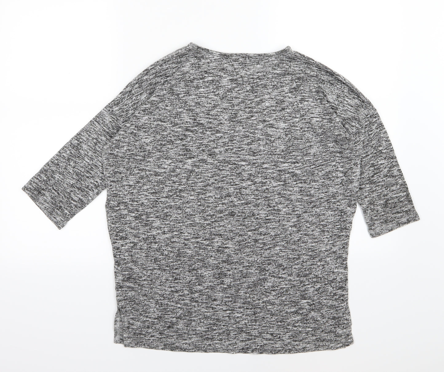 New Look Womens Grey  Knit Pullover Jumper Size S