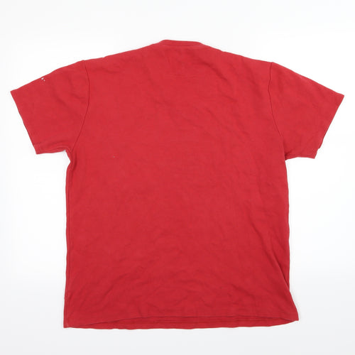French Connection Mens Red  Jersey  T-Shirt Size L