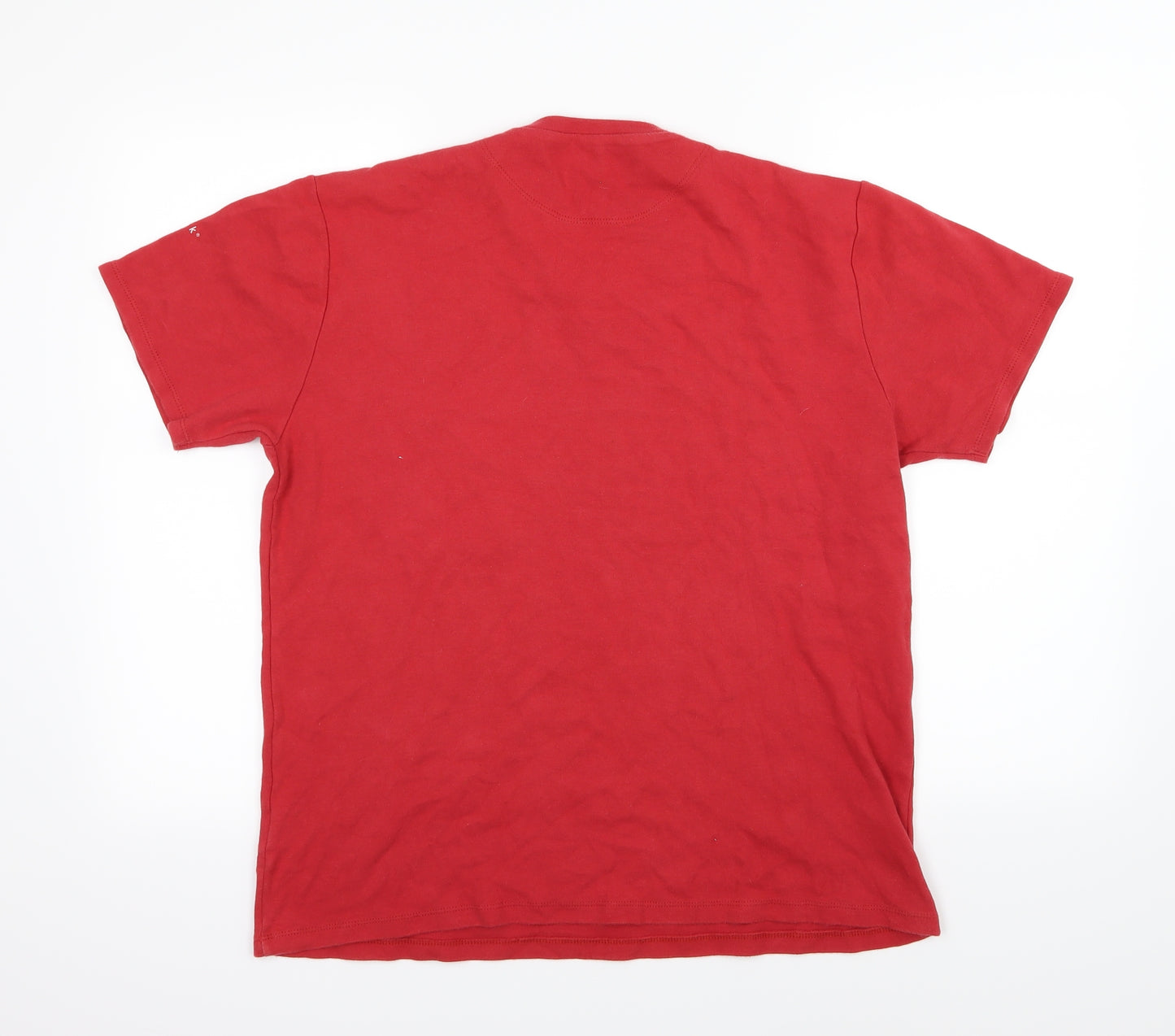 French Connection Mens Red  Jersey  T-Shirt Size L