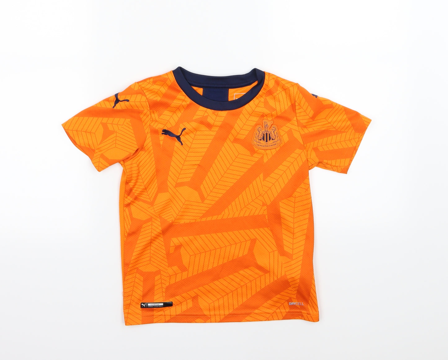 PUMA Boys Orange   Basic T-Shirt Size 7-8 Years  - Newcastle United