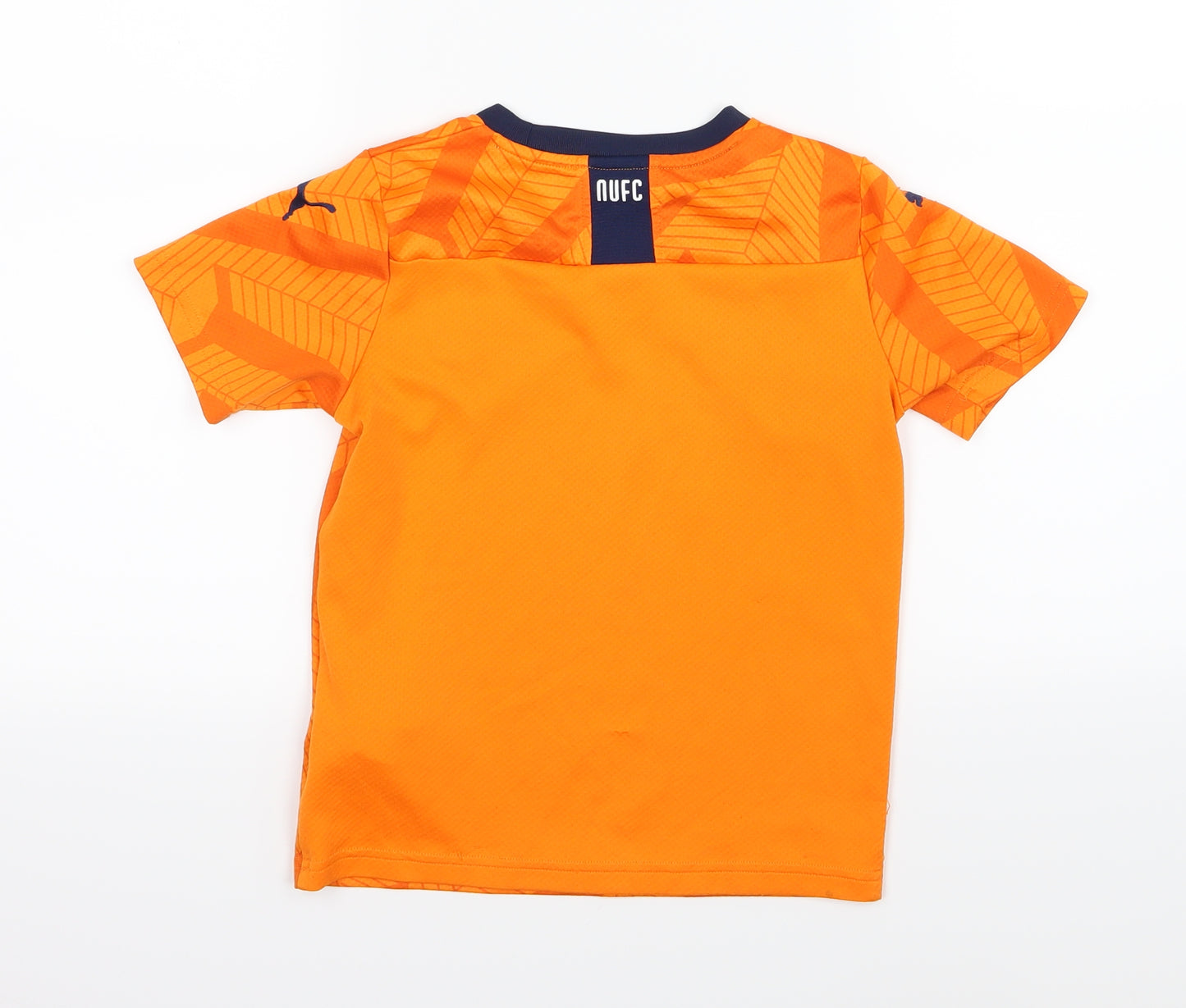 PUMA Boys Orange   Basic T-Shirt Size 7-8 Years  - Newcastle United