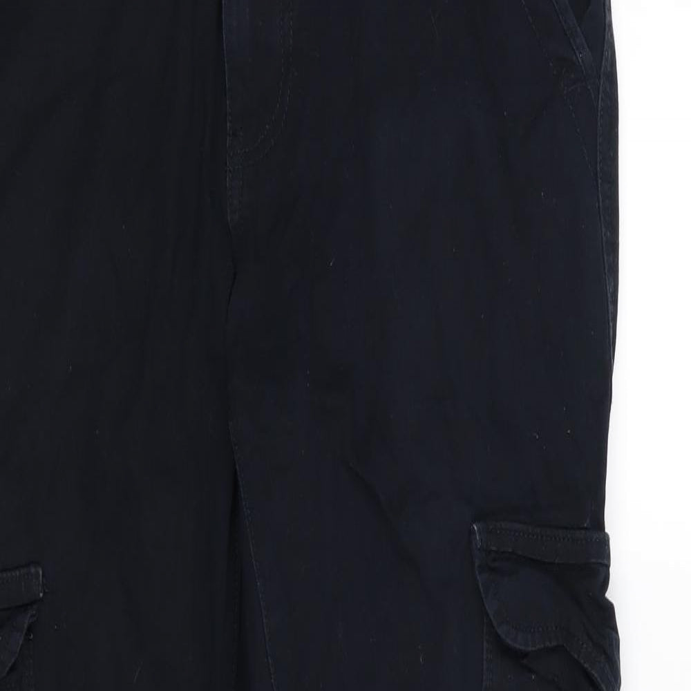Denim & Co. Mens Blue   Cargo Trousers Size 32 L32 in