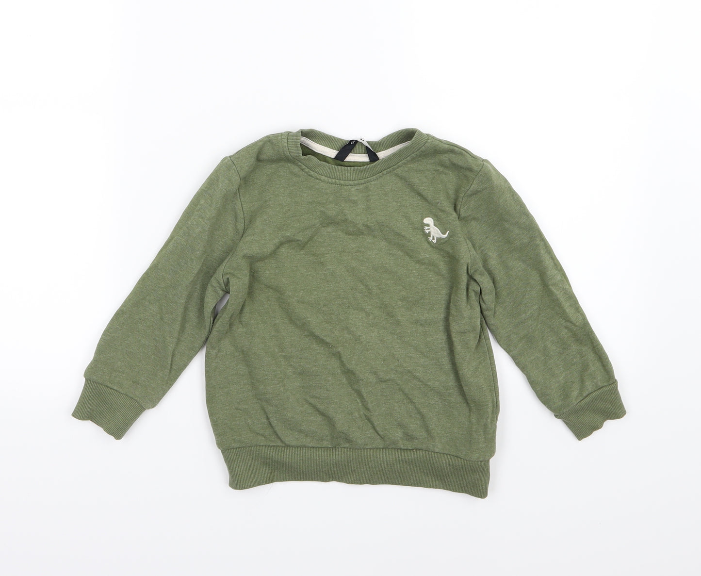 George Boys Green  Jersey Pullover Sweatshirt Size 2-3 Years