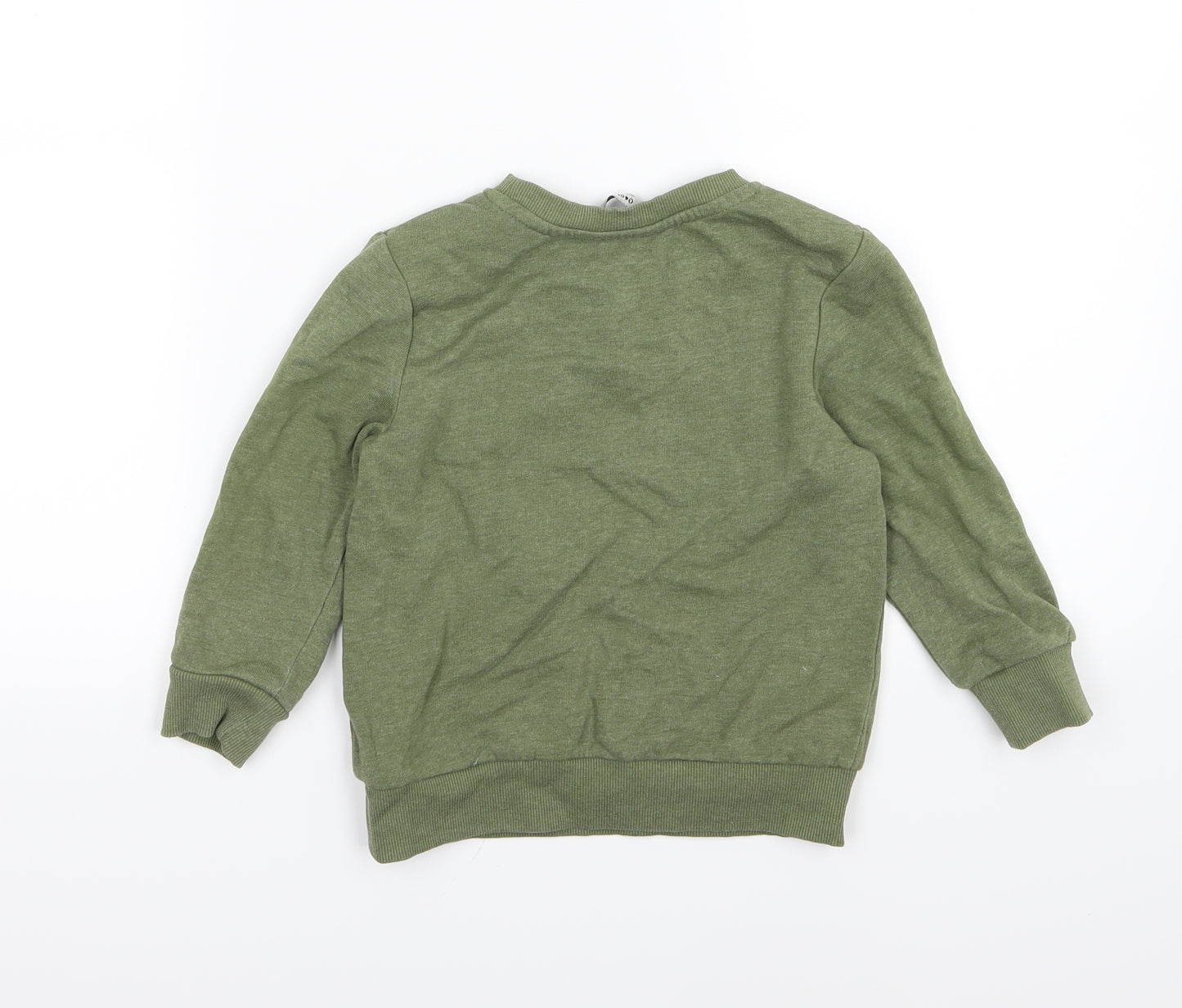 George Boys Green  Jersey Pullover Sweatshirt Size 2-3 Years