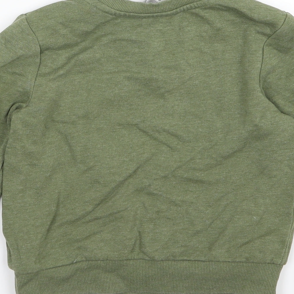 George Boys Green  Jersey Pullover Sweatshirt Size 2-3 Years