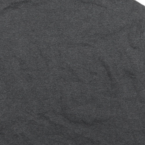 ESMARA Womens Grey Floral Jersey Pullover Sweatshirt Size L