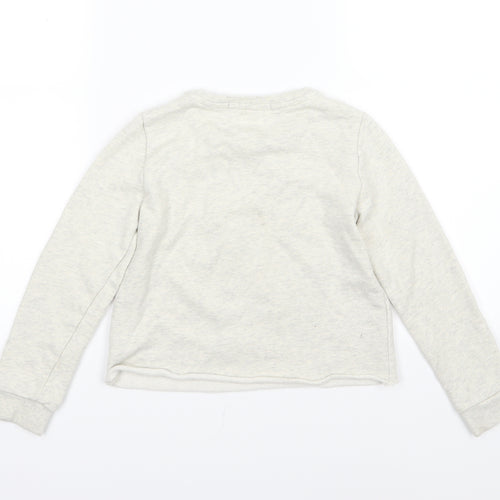 Very Girls Beige  Jersey Pullover Sweatshirt Size 5-6 Years  - Spoilt