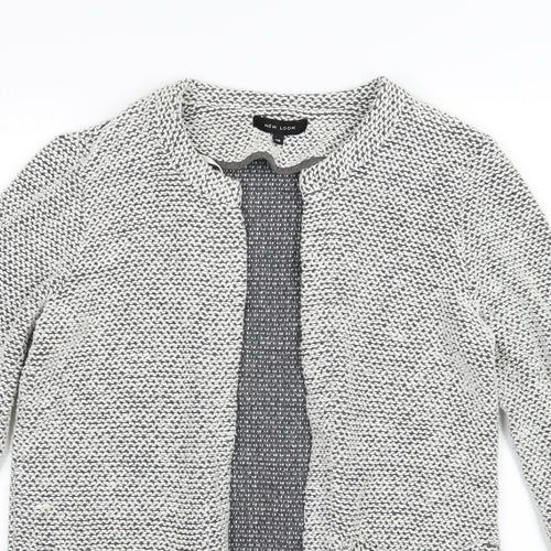 New Look Womens Grey  Knit Jacket  Size 10