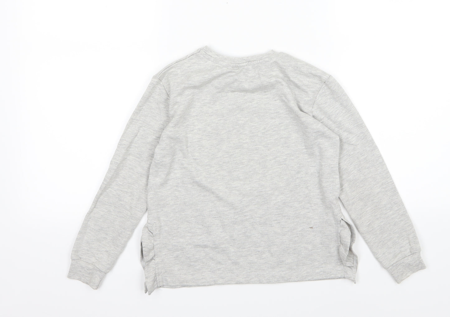 Primark Girls Grey  Jersey Pullover Sweatshirt Size 7-8 Years  - Frozen Elsa and Anna
