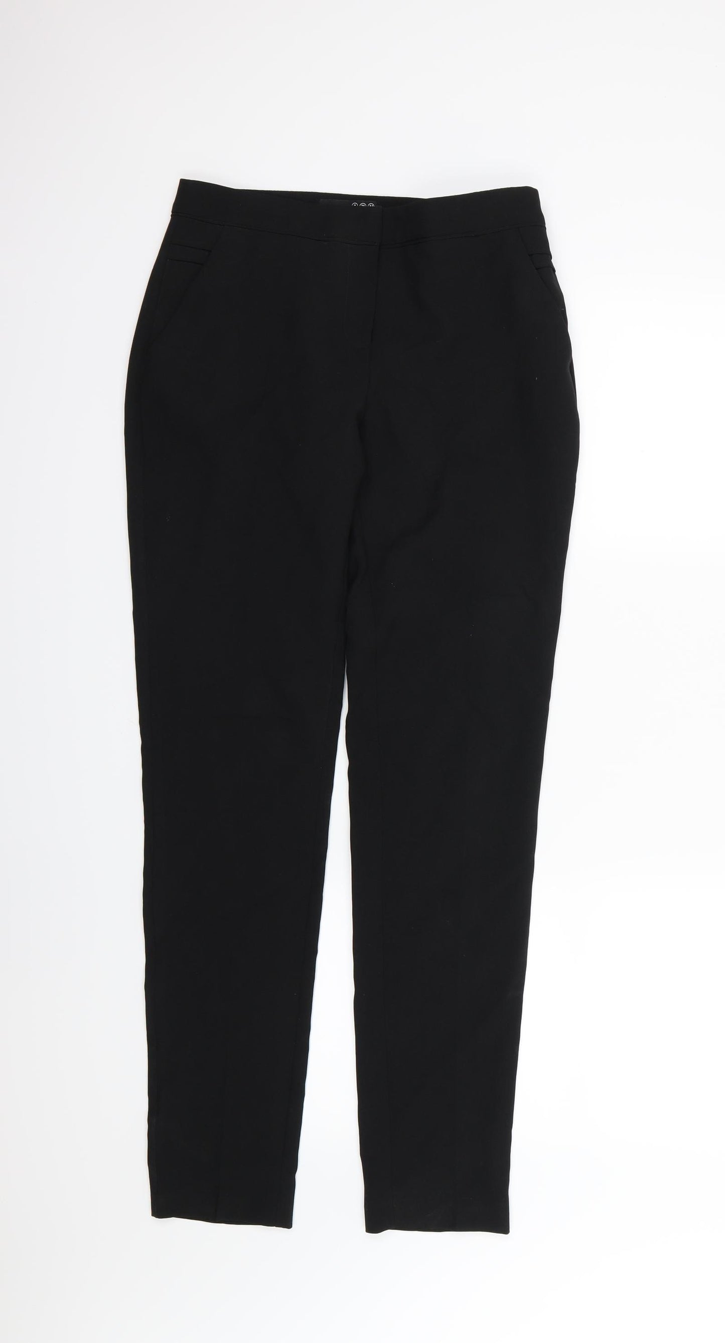Atmosphere Womens Black  Rayon Trousers  Size 8 L31 in