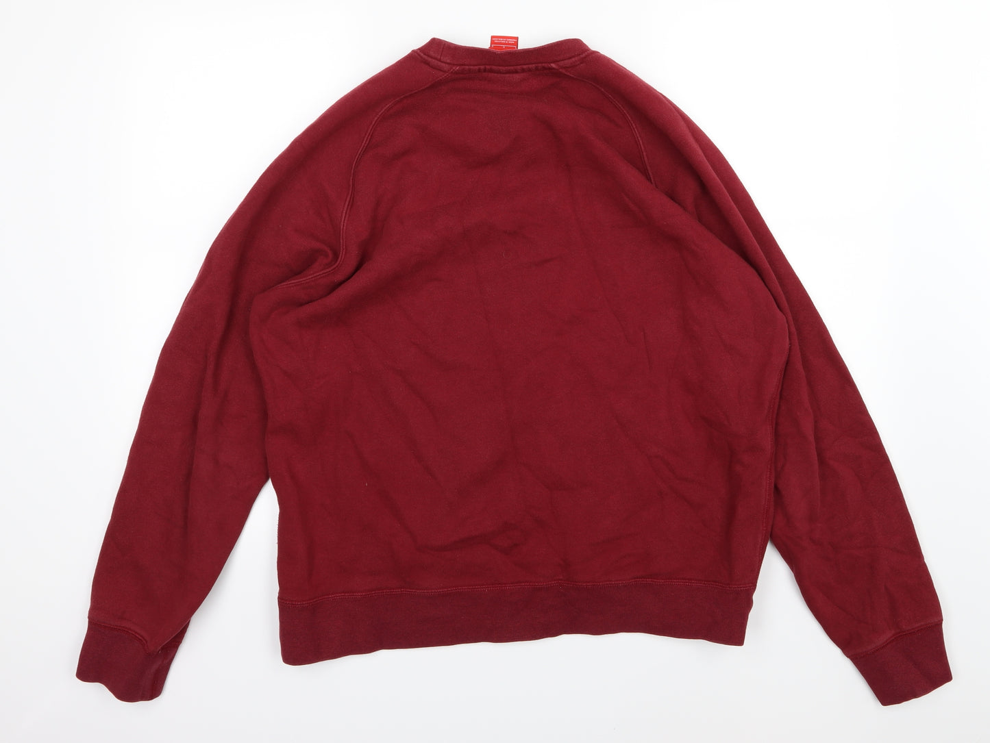 Nike Mens Red  Jersey Pullover Sweatshirt Size L  - Burgundy
