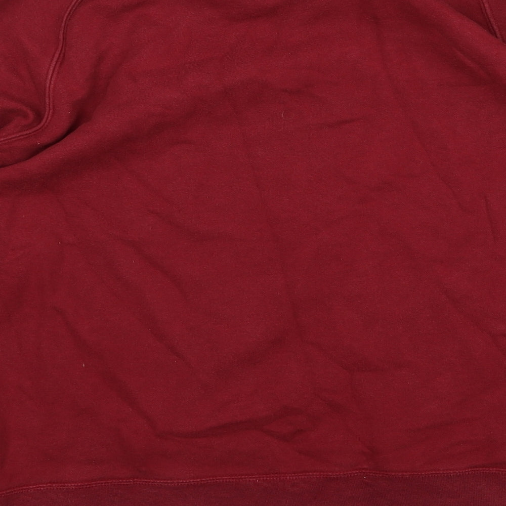 Nike Mens Red  Jersey Pullover Sweatshirt Size L  - Burgundy