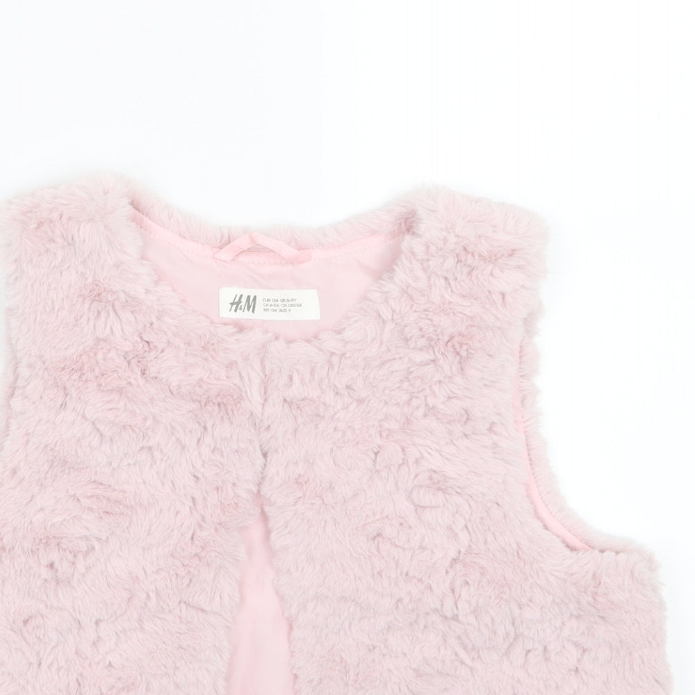 H&M Girls Pink   Jacket  Size 8-9 Years