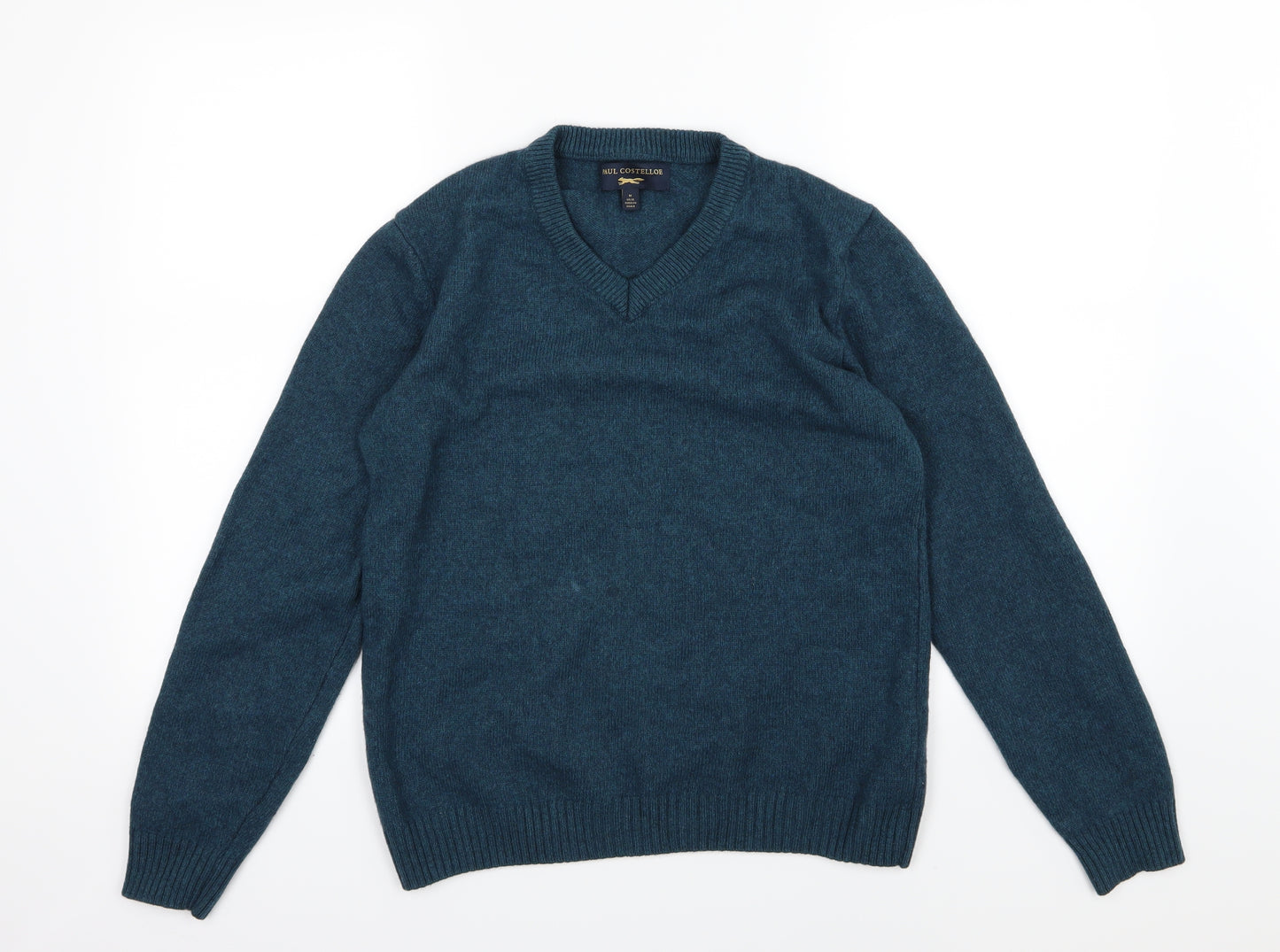 Paul Costelloe Womens Blue  Knit Pullover Jumper Size 12