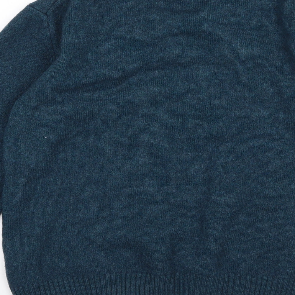 Paul Costelloe Womens Blue  Knit Pullover Jumper Size 12