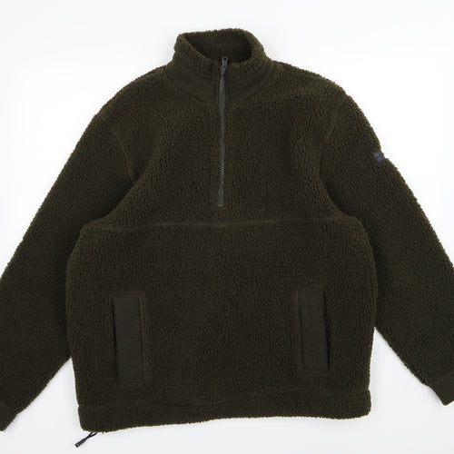 Atlantic Terrain Mens Green  Fleece Jacket  Size L