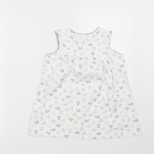 Miniman Girls White   Basic Tank Size 12 Years
