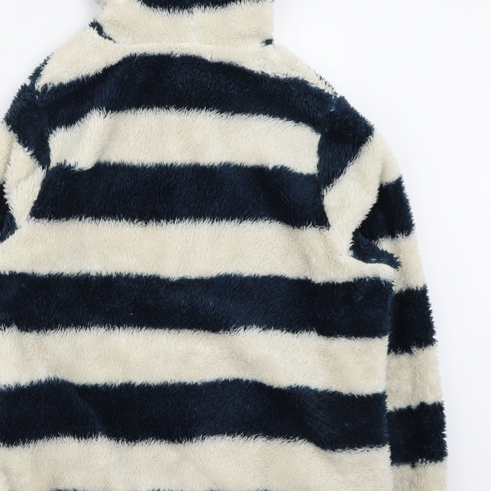 Miss Fiori Womens Blue Striped  Cardigan Jumper Size 16