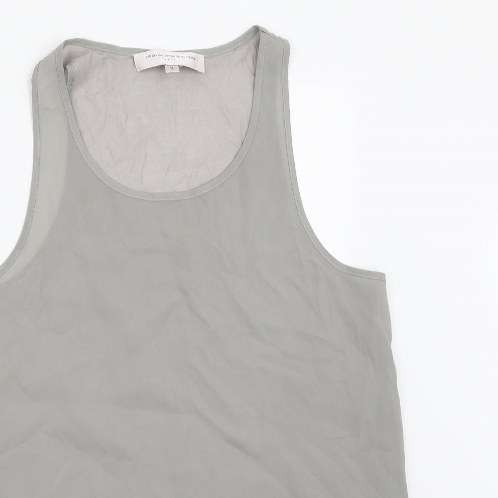 French Connection Womens Grey   Basic Tank Size M