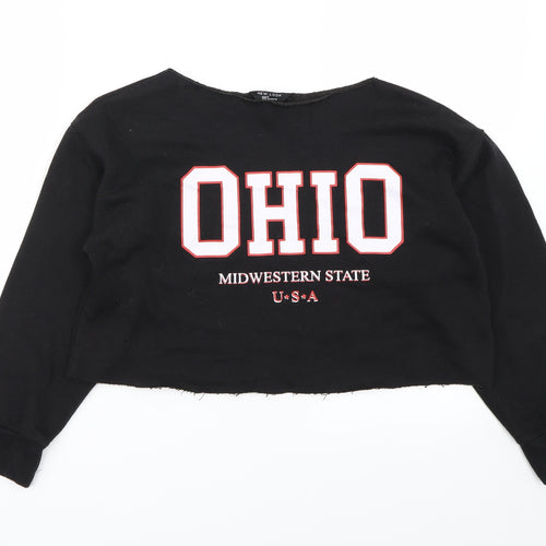 New Look Girls Black   Pullover Jumper Size 10-11 Years