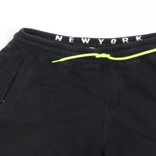 H&M Boys Black   Sweat Shorts Size 12-13 Years