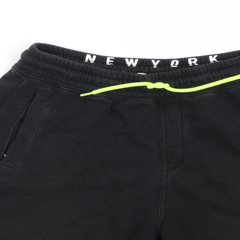 H&M Boys Black   Sweat Shorts Size 12-13 Years