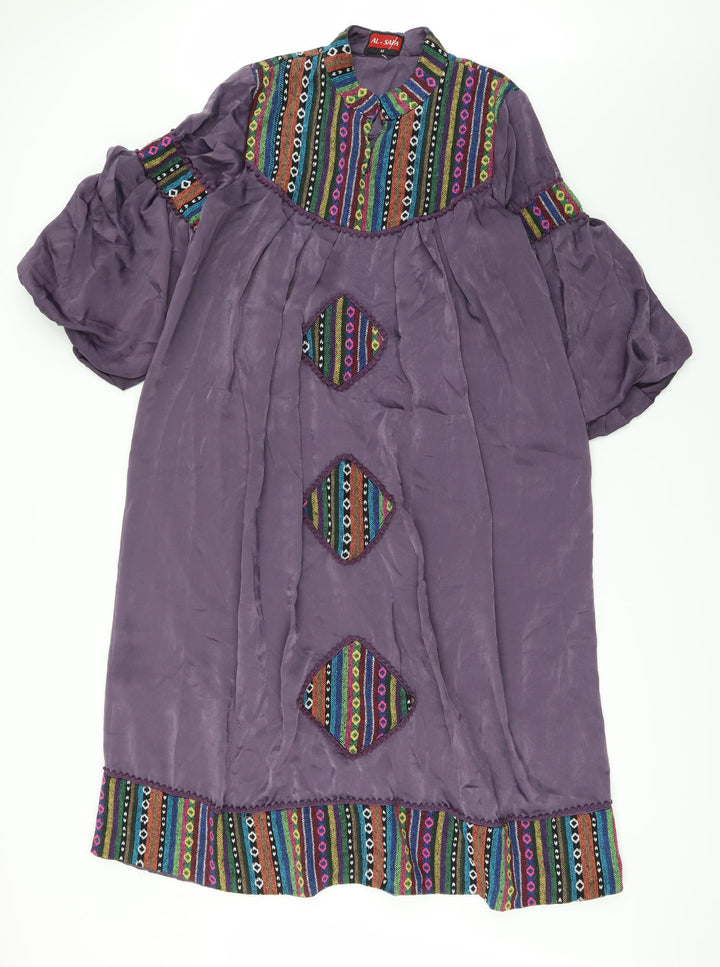 Al-Safa Mens Purple Dress Shirt Size M