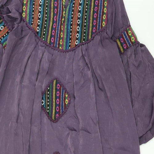 Al-Safa Mens Purple    Dress Shirt Size M