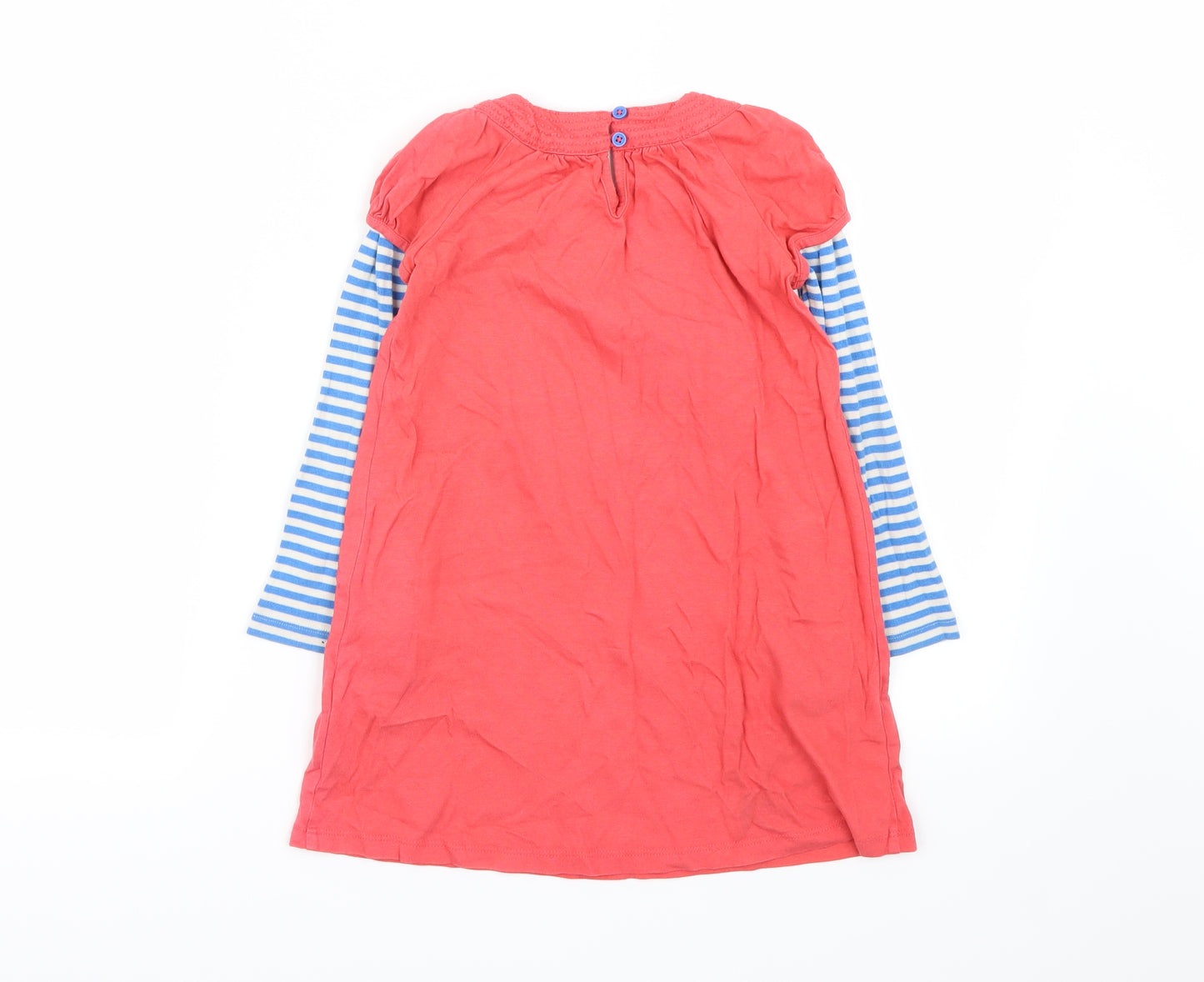 Mini Boden Girls Pink Striped  A-Line  Size 4-5 Years