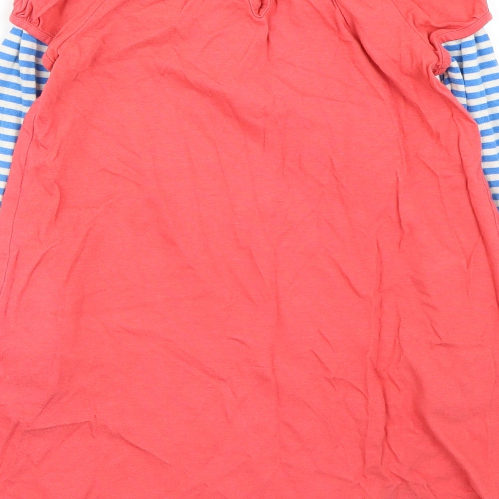 Mini Boden Girls Pink Striped  A-Line  Size 4-5 Years