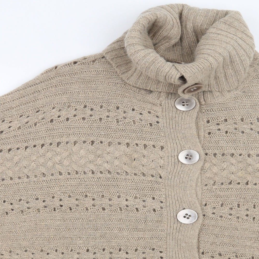 Marks and Spencer Womens Beige   Cardigan Jumper Size 18