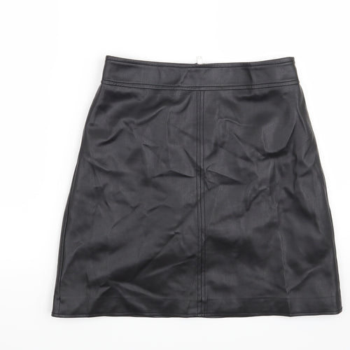 Warehouse Womens Black   Mini Skirt Size 10