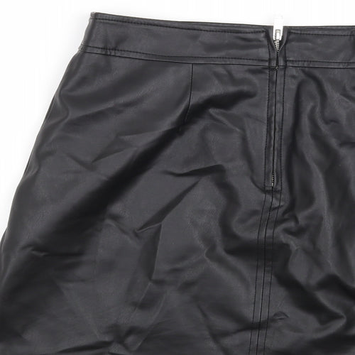 Warehouse Womens Black   Mini Skirt Size 10