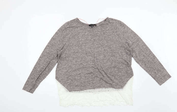 Atmosphere Womens Pink Pullover Sweatshirt Size 18