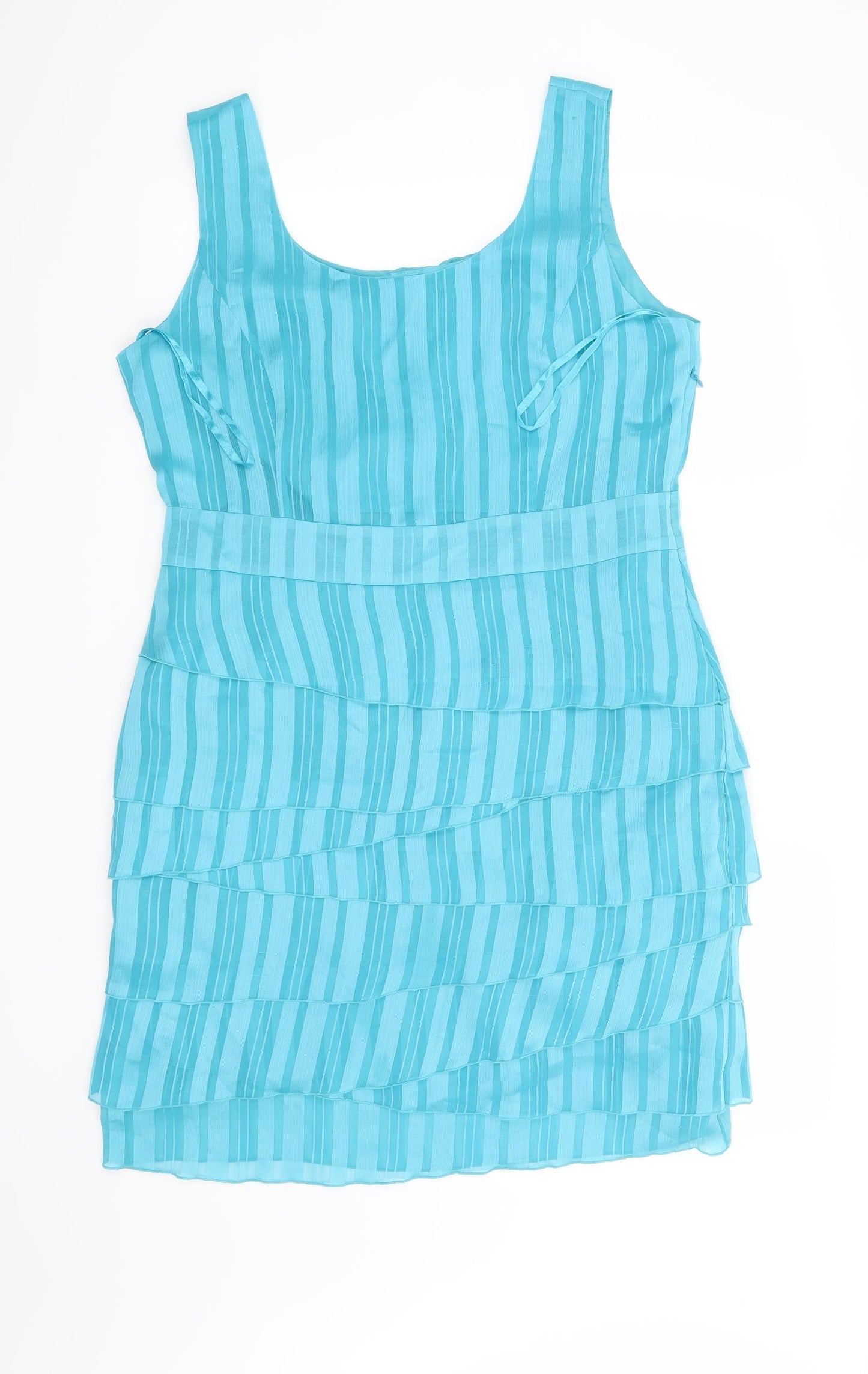 Minuet Petite Womens Blue Striped  Shift  Size 18