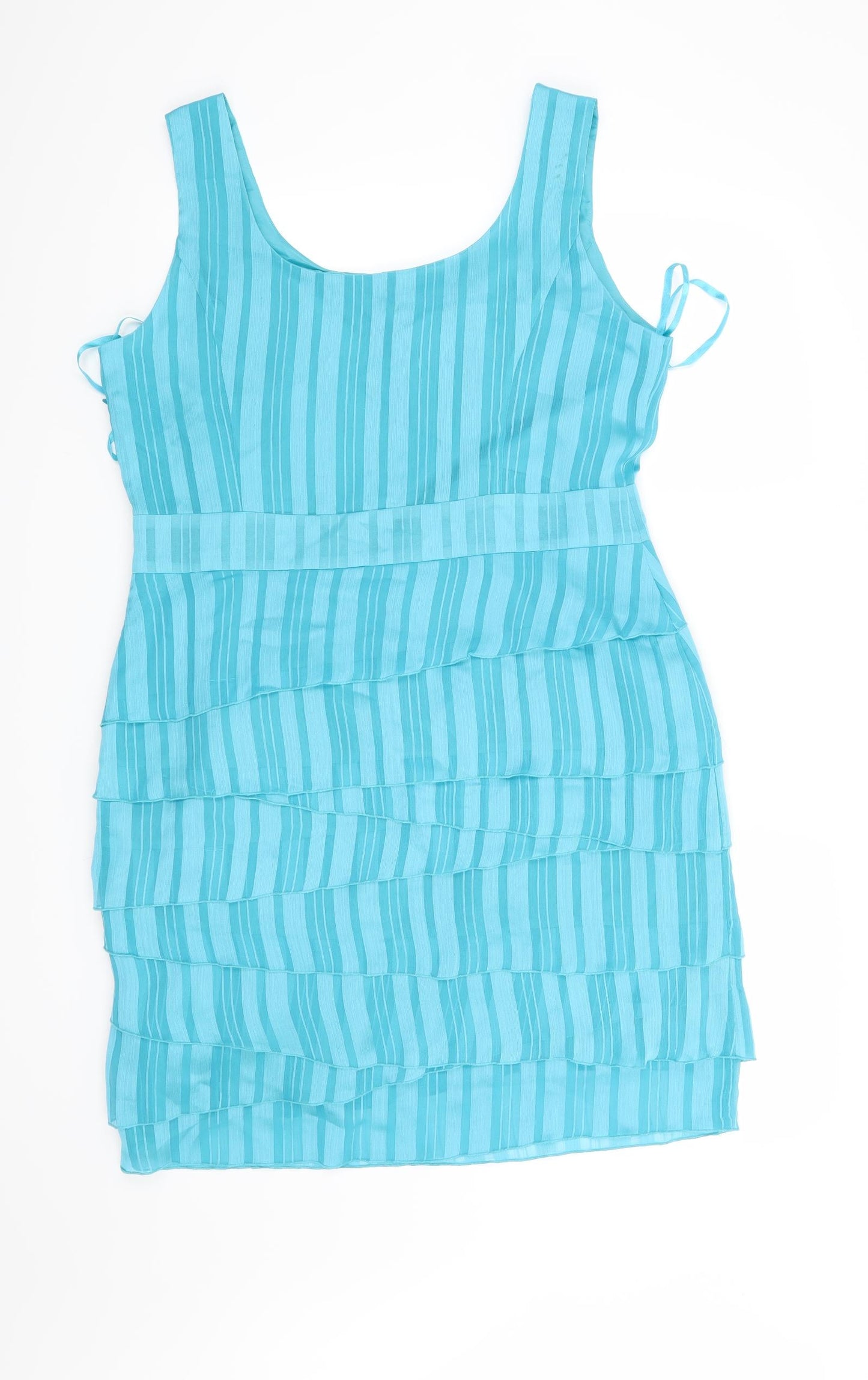 Minuet Petite Womens Blue Striped  Shift  Size 18