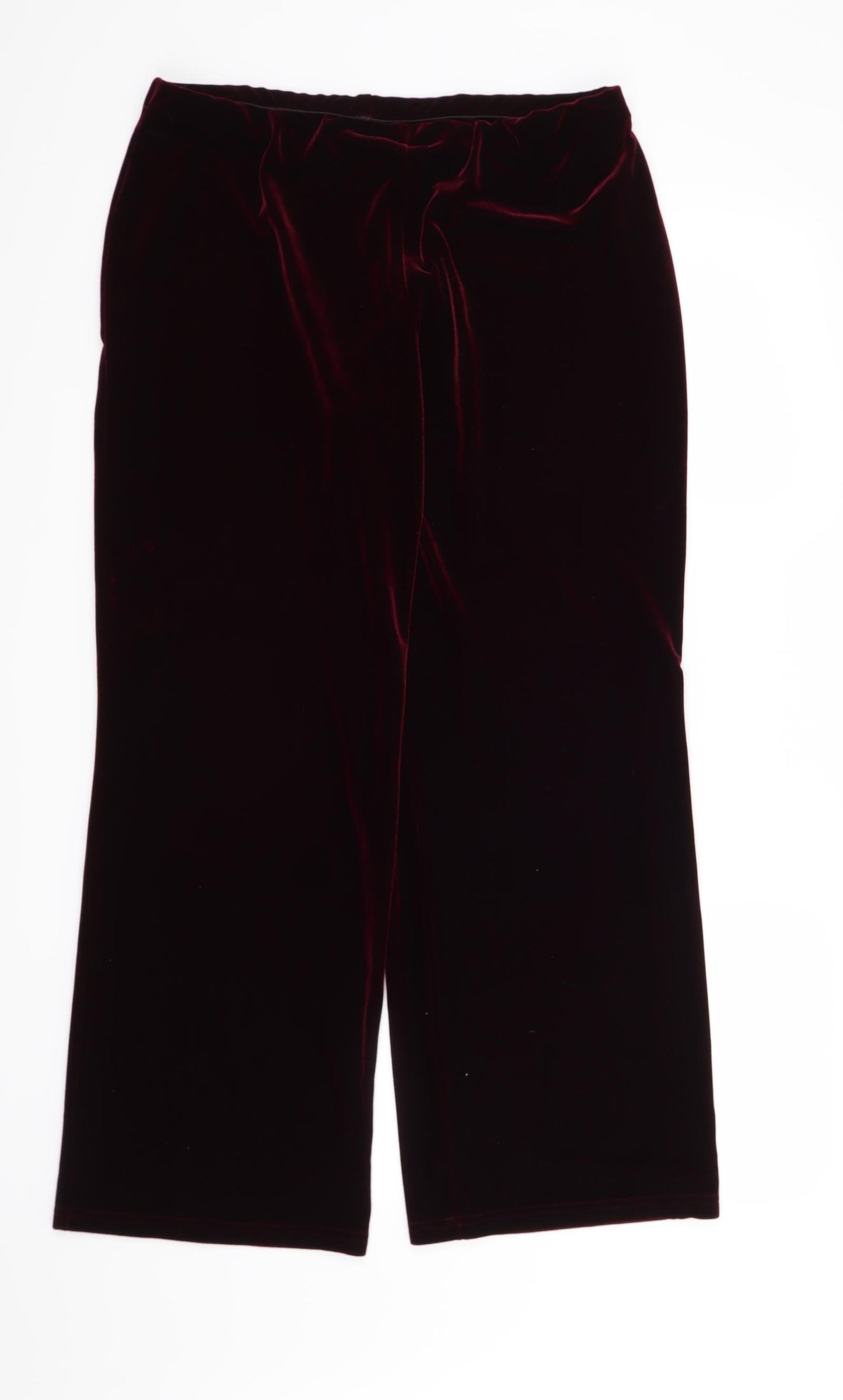 Marks and Spencer Womens Red   Trousers  Size 16 L29 in