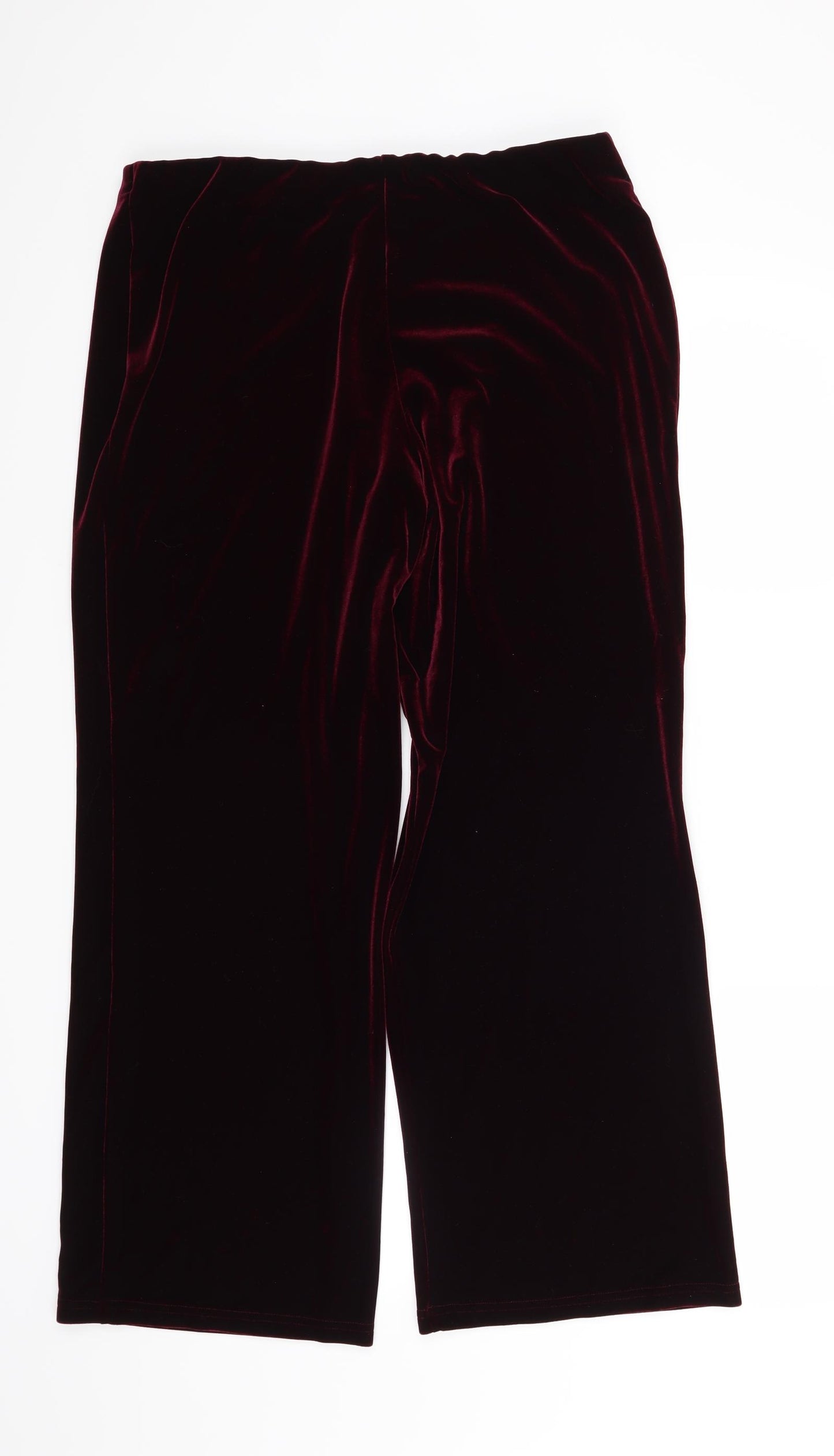 Marks and Spencer Womens Red   Trousers  Size 16 L29 in