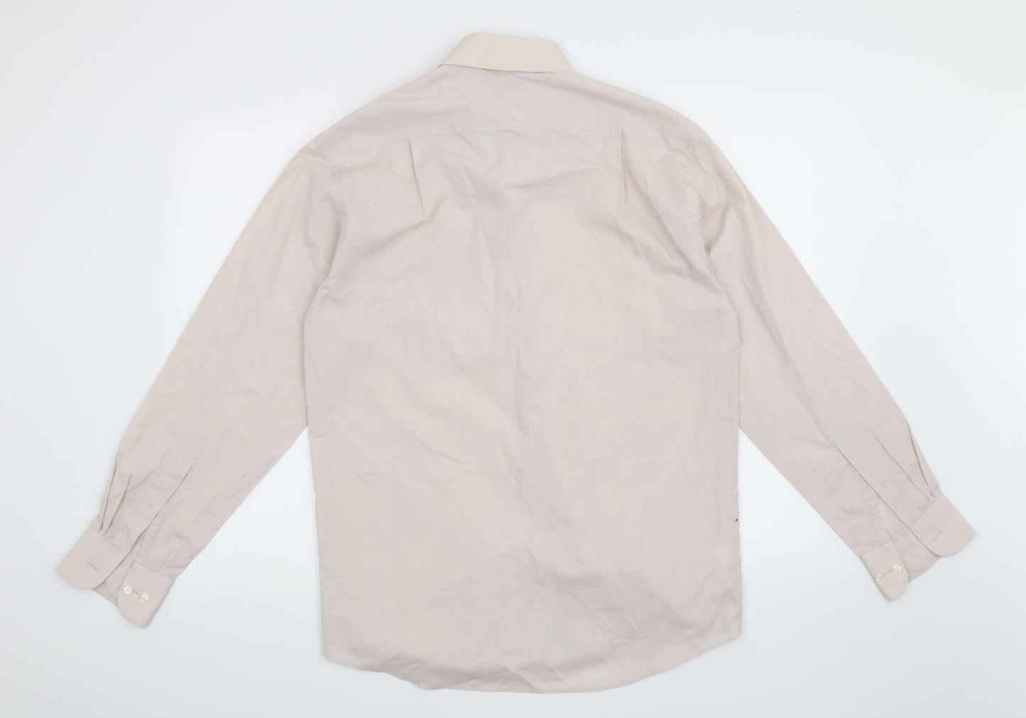 Marks and Spencer Mens Beige    Dress Shirt Size 15