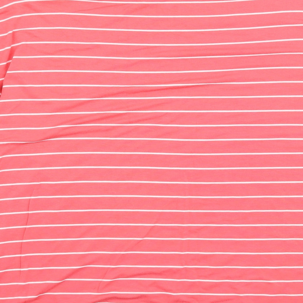 Grace Womens Red Striped  Basic Blouse Size 12