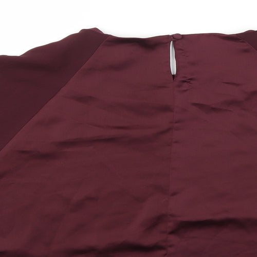 Topshop Womens Purple   Basic Blouse Size 12