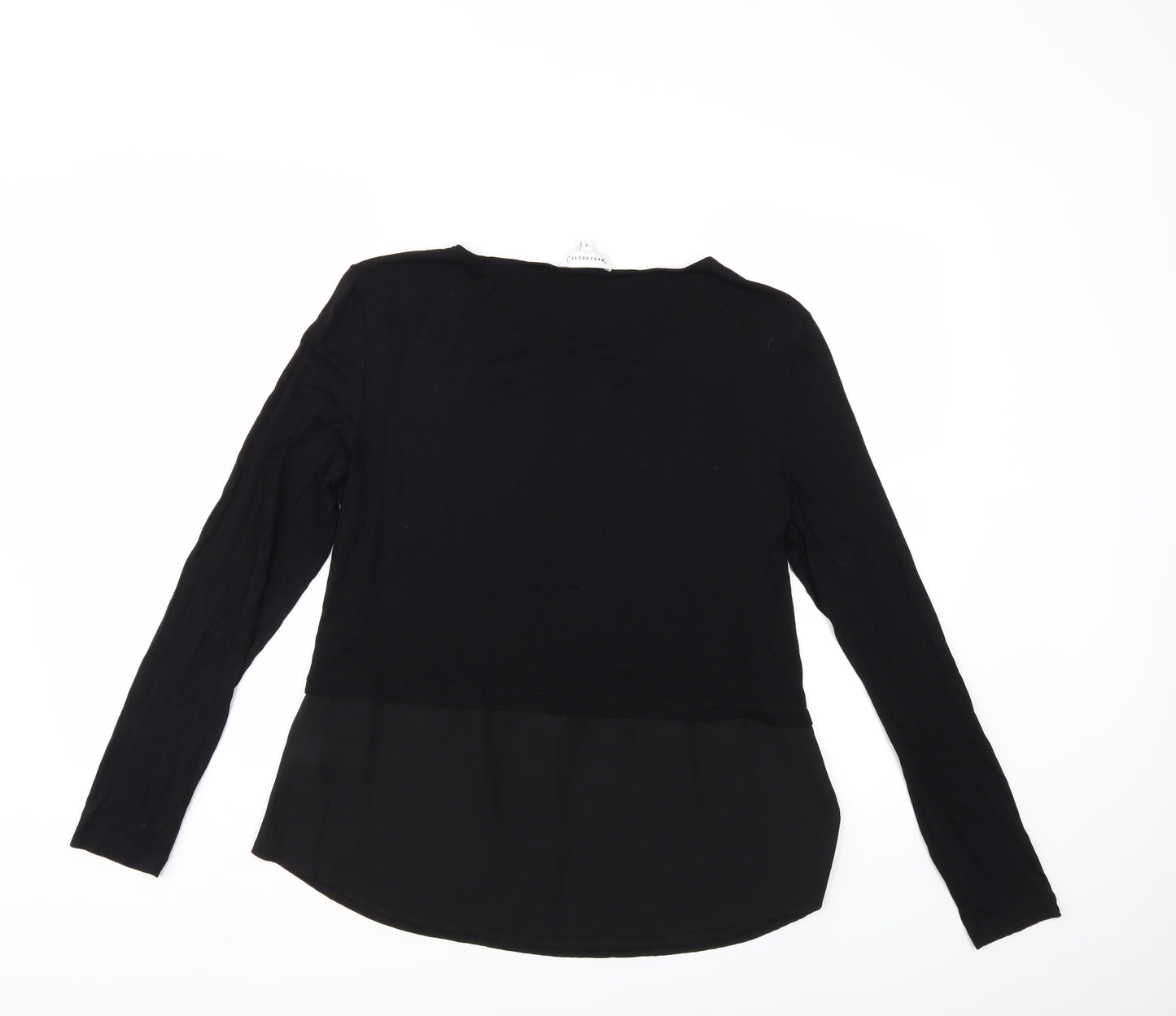 Warehouse Womens Black   Basic T-Shirt Size 14