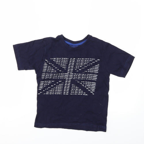 Rebel Boys Blue   Basic T-Shirt Size 6-7 Years